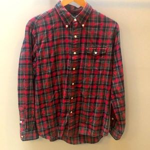 Red and green Ralph Lauren dress shirt